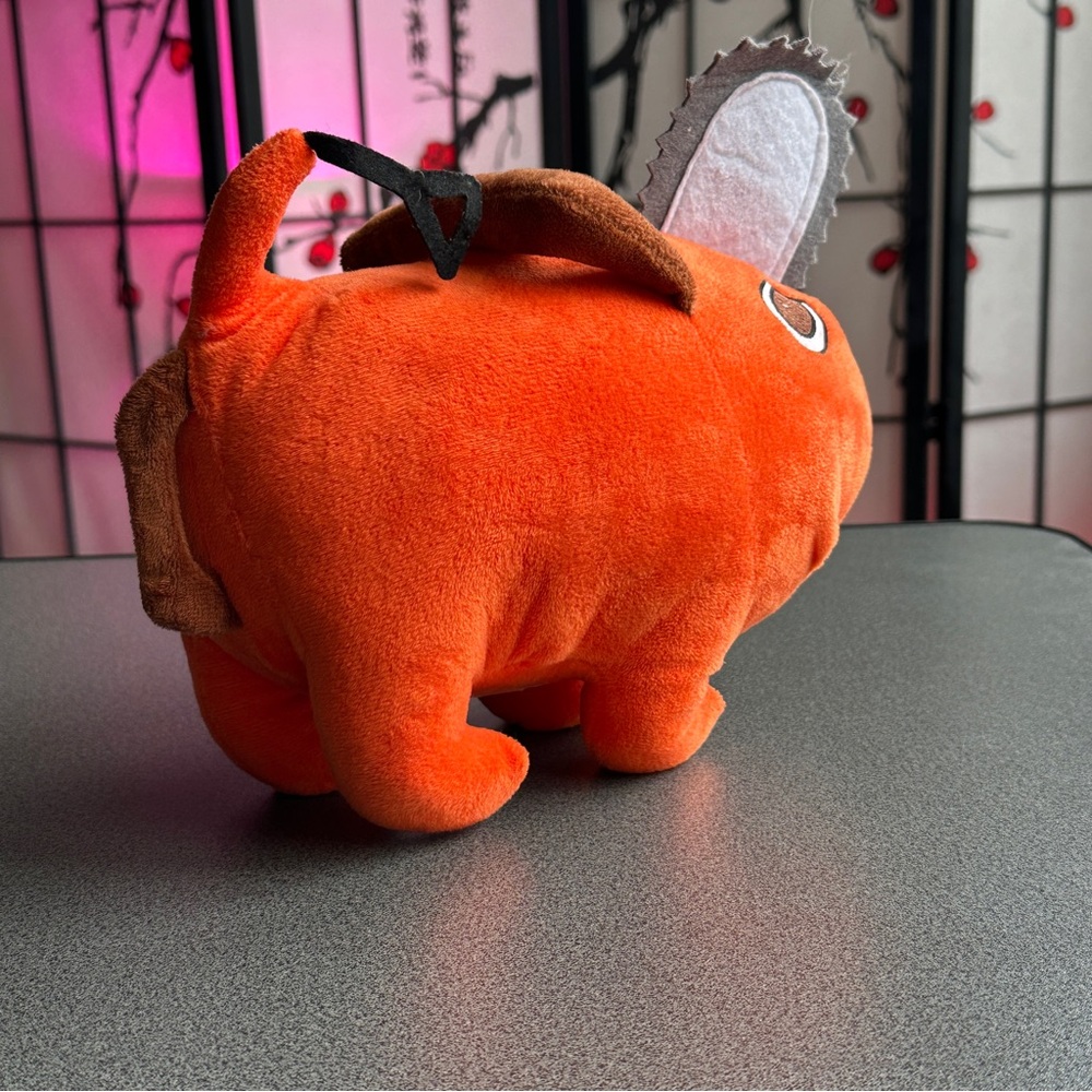 Chainsaw Man Pochita Plush Toy – Orange Anime Collectible - Picture 2 of 7